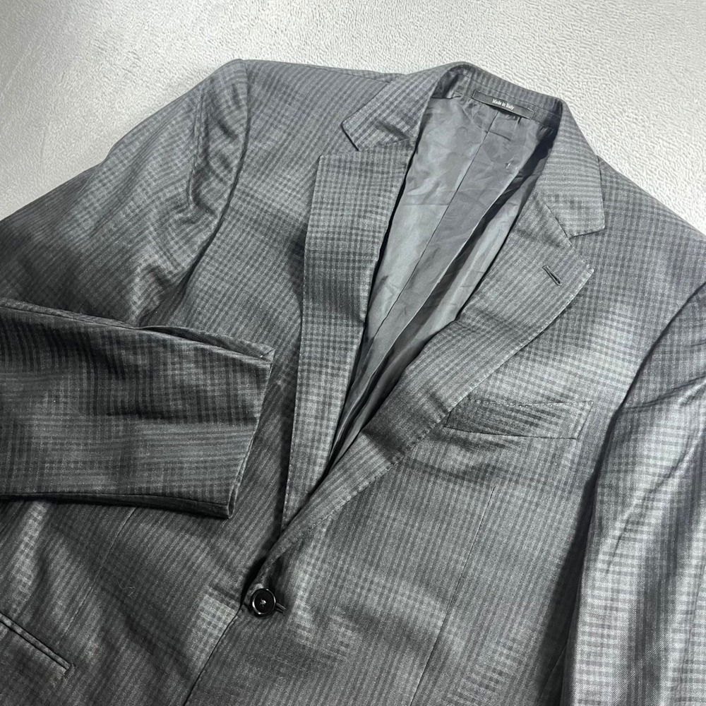 Ermenegildo Zegna Mila Fit Sport Coat Wool Silk Blazer Grey IT 52 L US 42 L